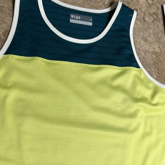 Tennis dress NWT  99$.  lime & dark green fit & flare,mini,activewear,coastal - Picture 7 of 10
